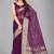 Purple woven silk saree with blouse