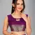 Purple woven silk saree with blouse