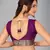 Purple woven silk saree with blouse