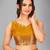 Mustard woven silk saree with blouse