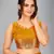 Mustard woven silk saree with blouse