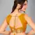 Mustard woven silk saree with blouse