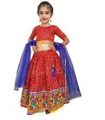 Aglare Beautiful cotton  lehenga choli,navratri collaction for small girls.red