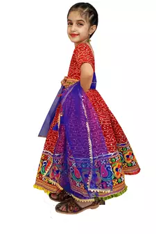 Aglare Beautiful cotton  lehenga choli,navratri collaction for small girls.red