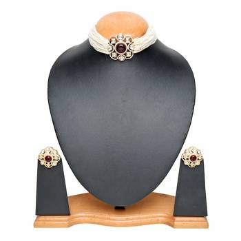  Designer Elegant Traditional Choker Necklace Set  3