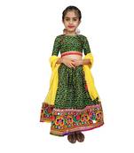 Aglare Beautiful cotton  lehenga choli,navratri collaction for small girls.Green