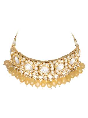  Uncut Wedding Choker Necklace Set 3