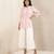 Pink Stripe Cotton Kurti