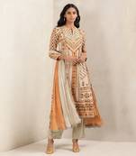 Grey Printed Suit Set