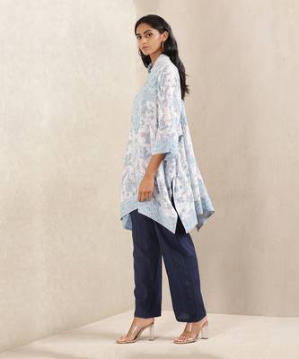 Blue Printed Kurti 2