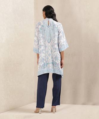 Blue Printed Kurti 3