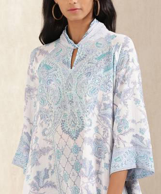 Blue Printed Kurti 5