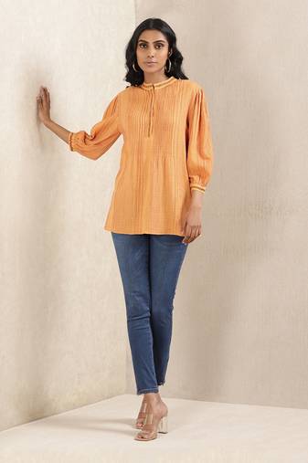 Yellow Stripe Cotton Dress