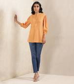 Yellow Stripe Cotton Dress