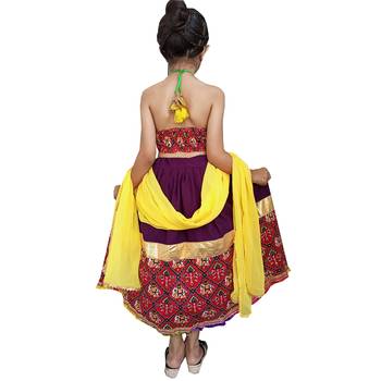 Aglare Beautiful cotton  lehenga choli,navratri collaction for small Kids red 2