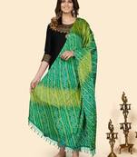 Vbuyz Women'S Silk Multicolor Bandhani Print Dupatta