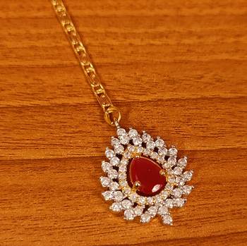 Red ruby  maang-tikka 2