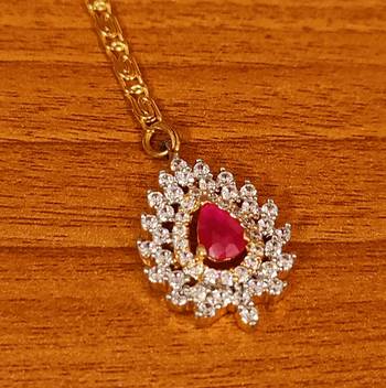 Red ruby  maang-tikka 2