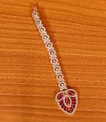 Red ruby  maang-tikka