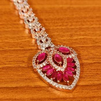 Red ruby  maang-tikka 2