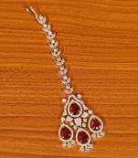 Red ruby  maang-tikka