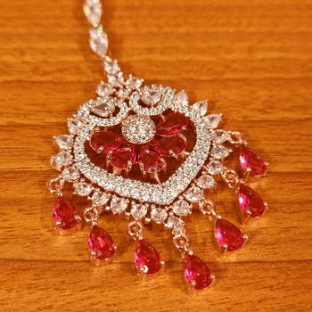 Red ruby  maang-tikka 2