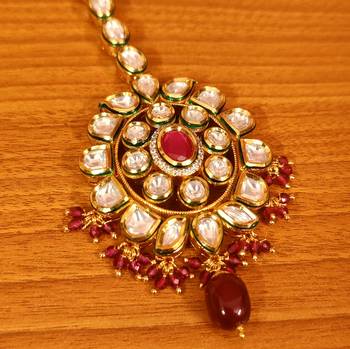 Red ruby  maang-tikka 2
