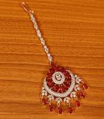 Red ruby  maang-tikka