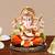 Karigaari Gold Plated Antique Ganpati Bappa Morya God Ganesh Ji Idol for Special Occasion