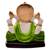 Karigaari Gold Plated Antique Ganpati Bappa Morya God Ganesh Ji Idol for Special Occasion