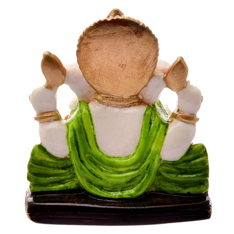 Karigaari Gold Plated Antique Ganpati Bappa Morya God Ganesh Ji Idol for Special Occasion