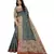 Grey woven silk saree with blouse