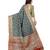 Grey woven silk saree with blouse