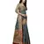 Grey woven silk saree with blouse