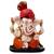 Karigaari Gifting Pagdi Wale Lord Ganesha Idol with Antique Finish Home decor