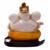 Karigaari Brass Handicrafted Ganesha Rat Idol with Modak in His Hand for Home