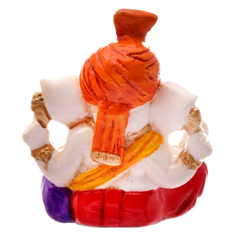 Karigaari Gifting Pagdi Wale Lord Ganesha Idol with Antique Finish Home decor
