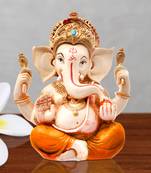 Karigaari Gold Plated Stylish Look & Unique Design God Ganesh Ji Idol for Special Occasion