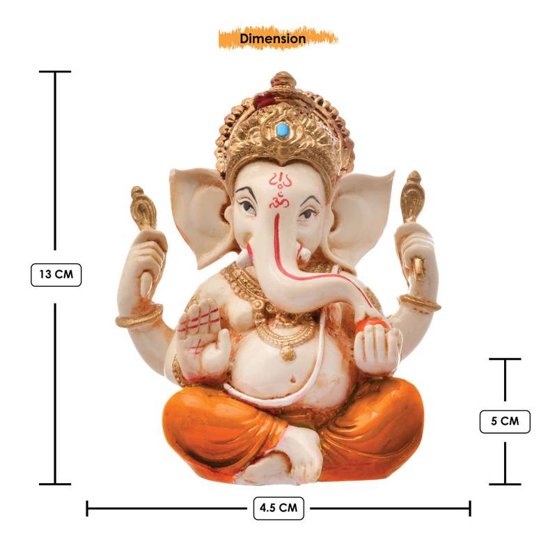 Karigaari Gold Plated Stylish Look & Unique Design God Ganesh Ji Idol for Special Occasion