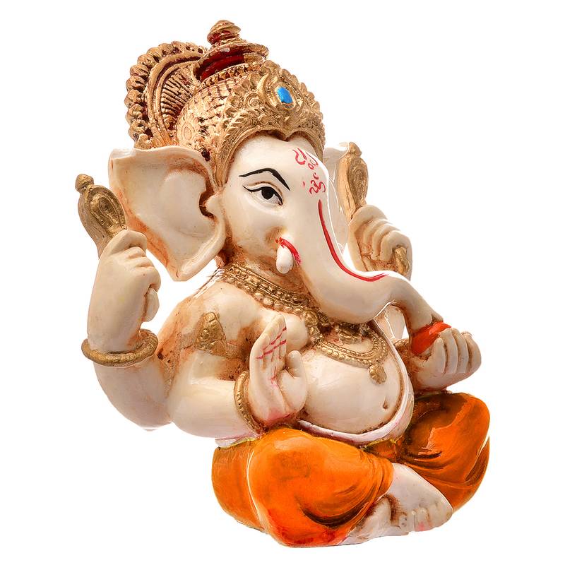 Karigaari Gold Plated Stylish Look & Unique Design God Ganesh Ji Idol for Special Occasion