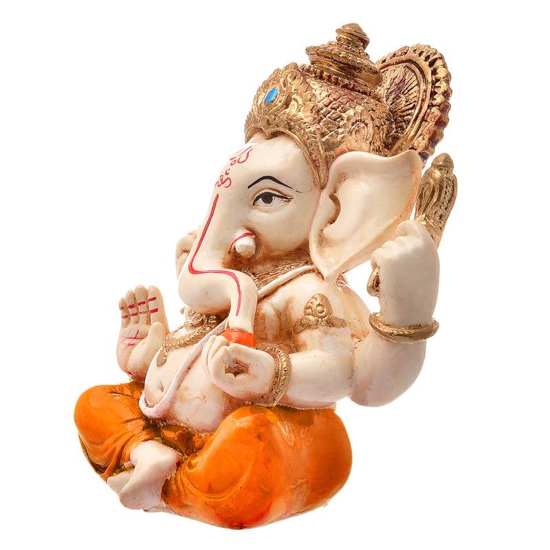 Karigaari Gold Plated Stylish Look & Unique Design God Ganesh Ji Idol for Special Occasion