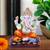 Karigaari Blessing Religious God Ganesha with Rat Beautiful Idol