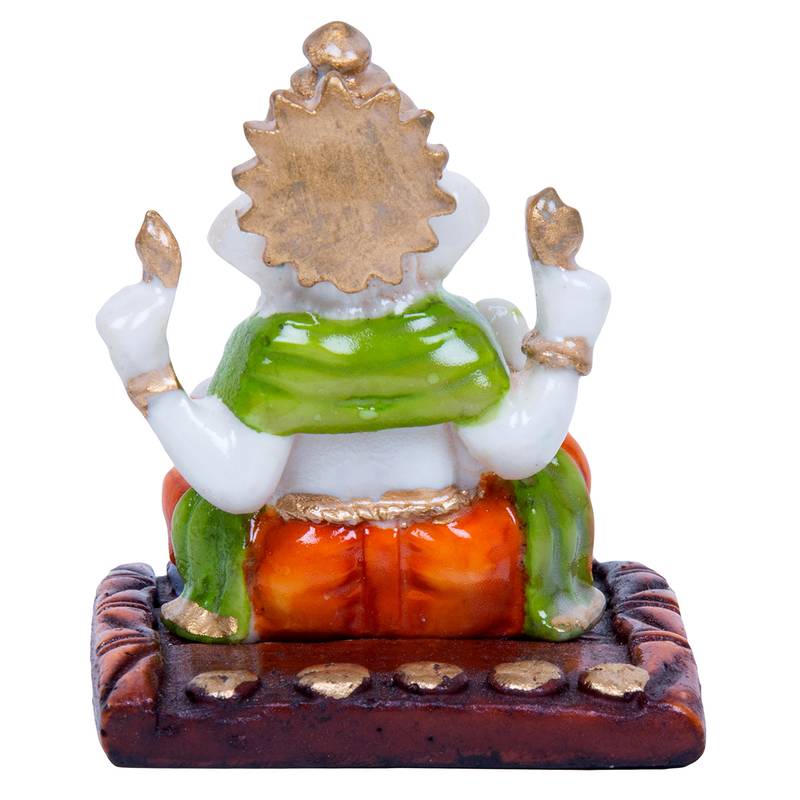 Karigaari Blessing Religious God Ganesha with Rat Beautiful Idol