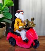 Karigaari Brass Ganesh Bhagwan Sitting on Mooshak Sawari Ganpati Idol