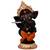Karigaari Playing with Bansuri Black Ganesha Ganpati Idol for Office