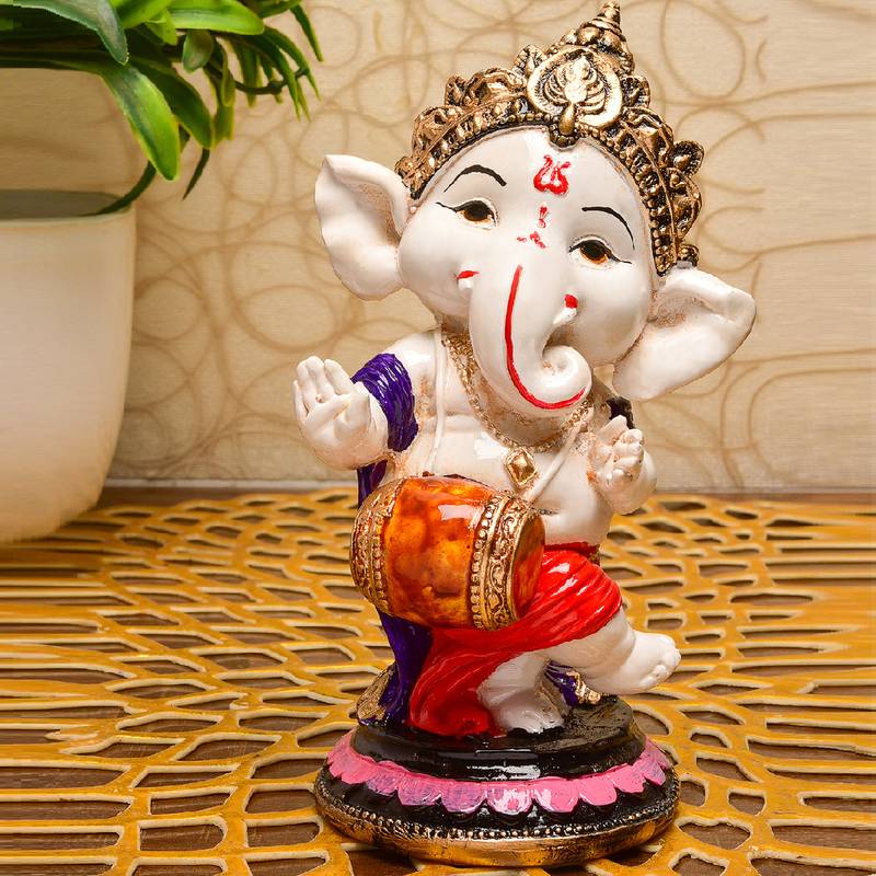 Karigaari Beautiful Murti Dancing Idols Ganesha with Musical Instruments