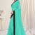 Light blue plain georgette saree 