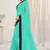Light blue plain georgette saree 