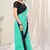 Light blue plain georgette saree 