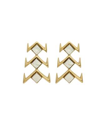 White Yana Earrings 1